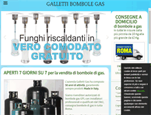 Tablet Screenshot of gallettigas.com